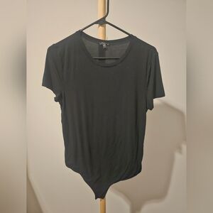Express Black T-Shirt Bodysuit, L